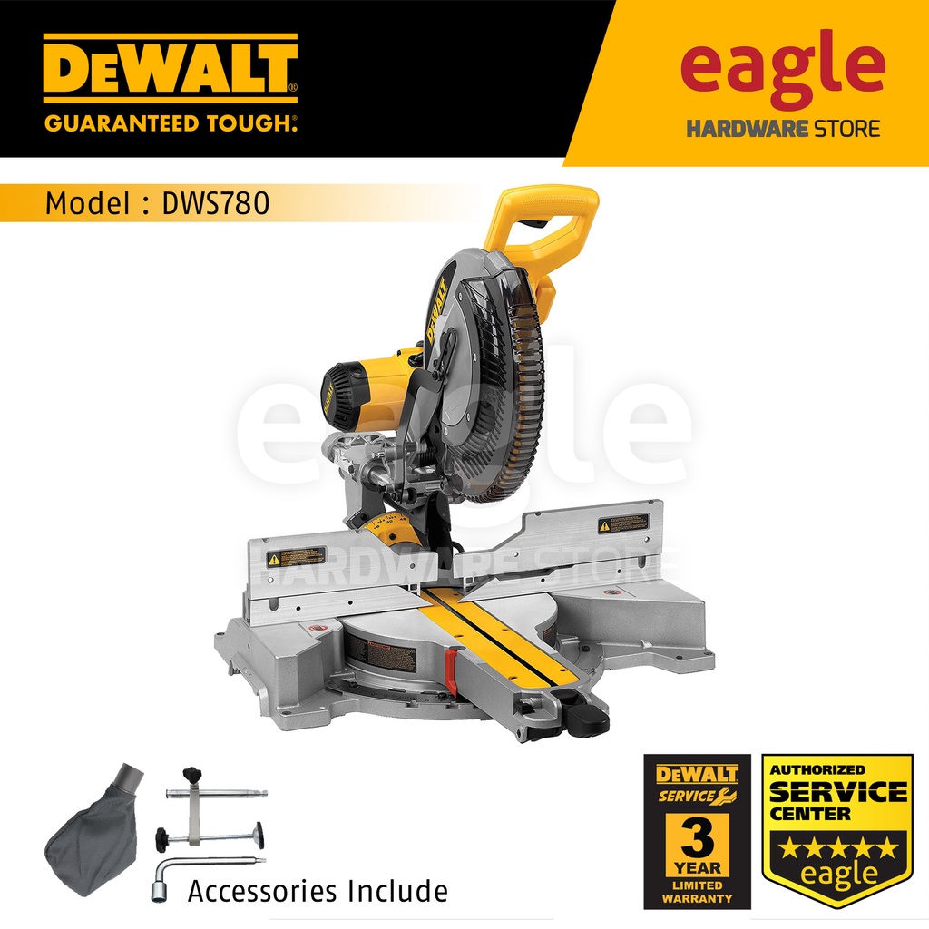 Dewalt DWS780KR 300mm ( 12" ) Slide Miter Saw ( DWS780 ) Shopee Malaysia