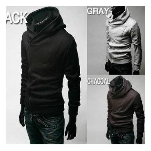 Korean Side Zipper Men's Hooded Sweater Jacket Shopee Malaysia