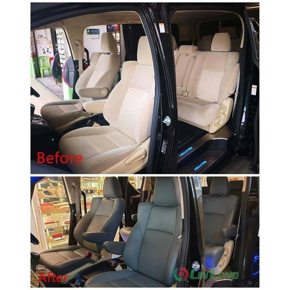 TOYOTA ESTIMA VELLFIRE ALPHARD Premier Leather Car Seat Cover Shopee