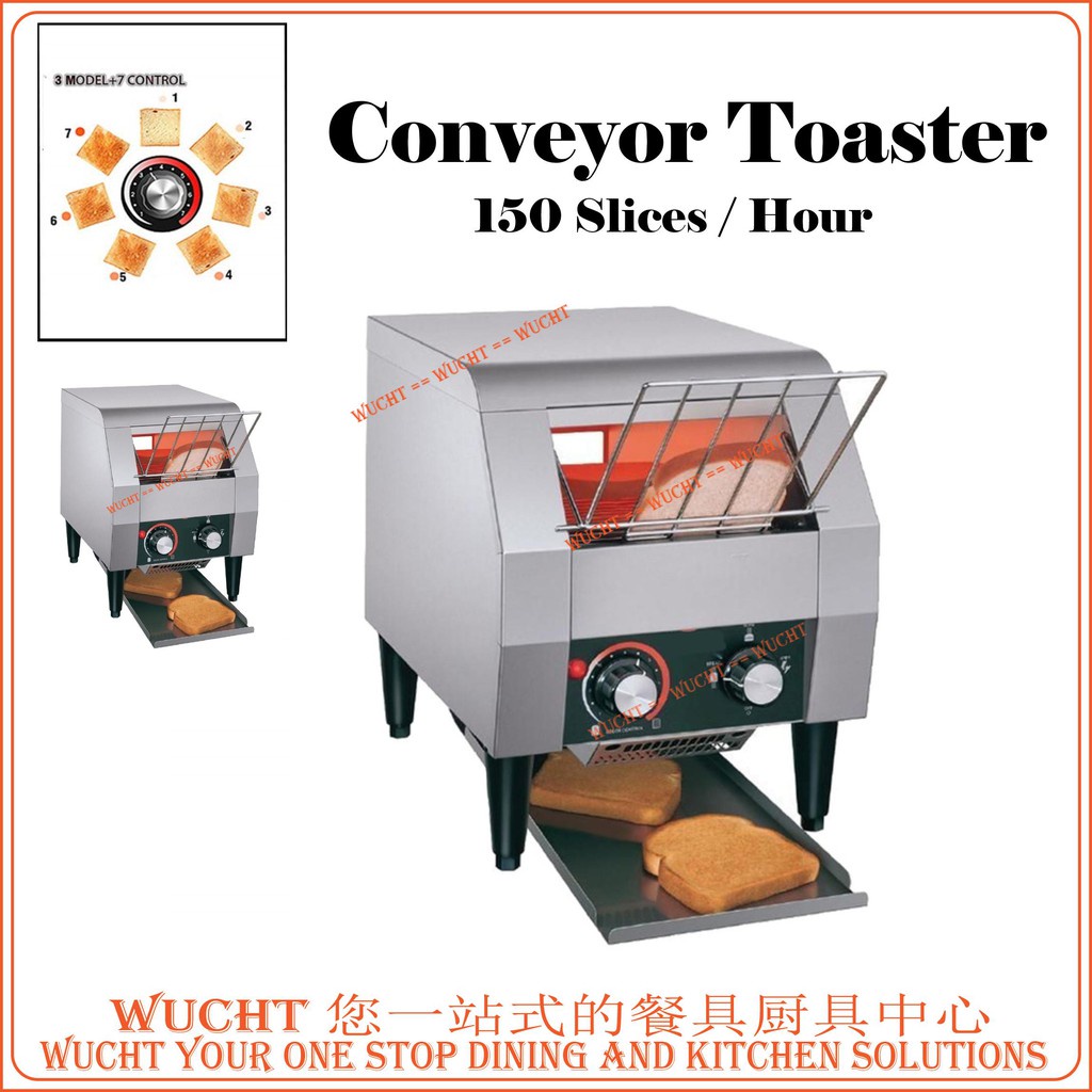 Conveyor Bread Toaster 150pcs per Hour Electric
