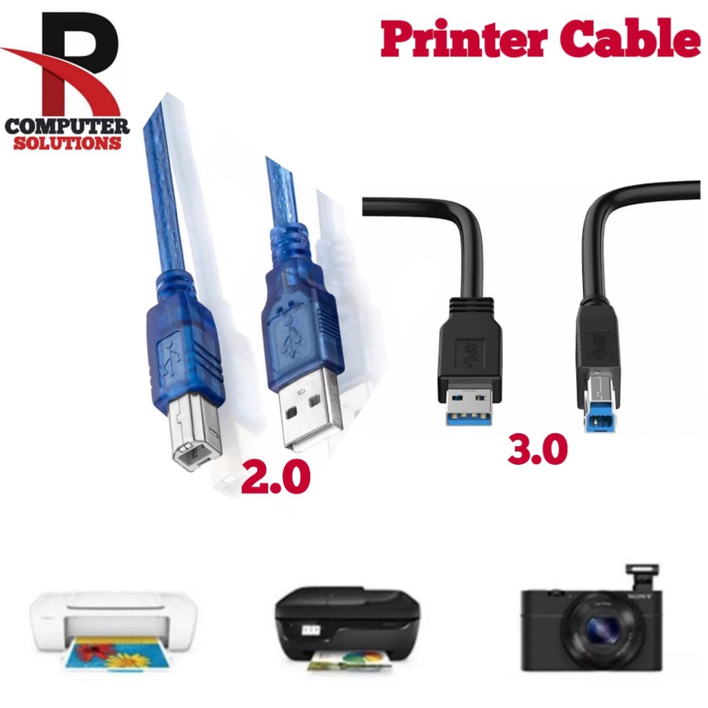 Printer Cable USB 3.0 USB 2.0 Shopee Malaysia