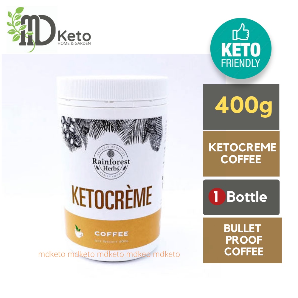 [MD Keto] Rainforest Herbs KetoCreme Coffee MCT Powder creamer 400g