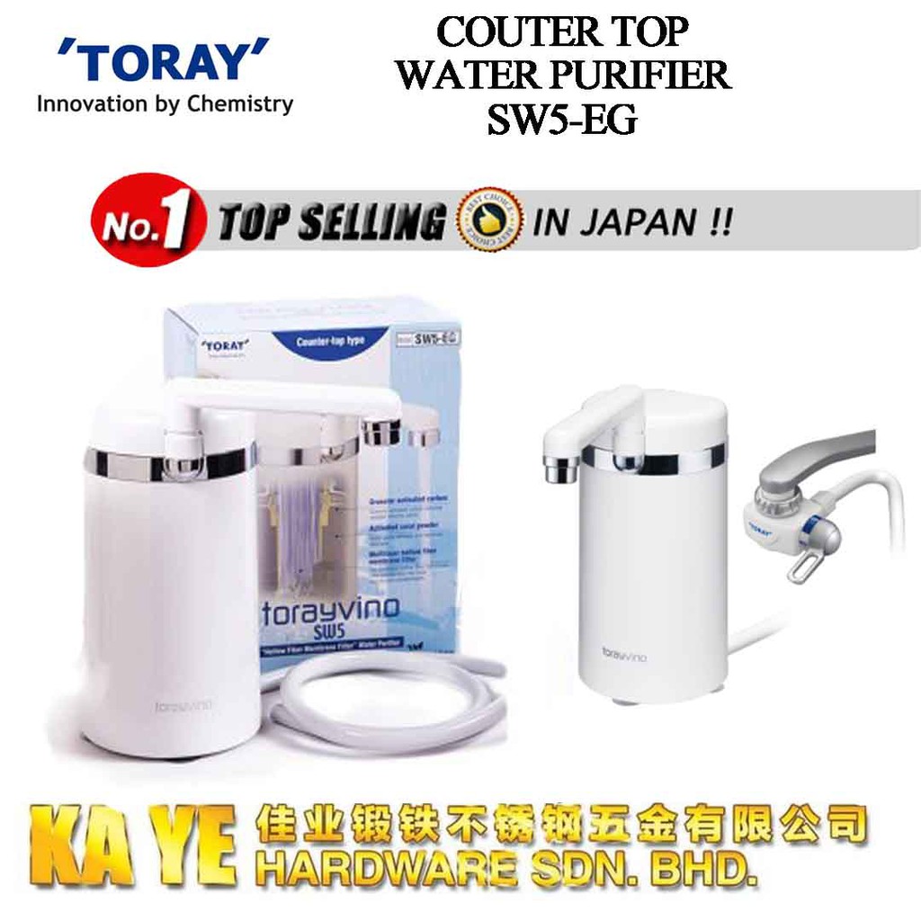 Torayvino Counter Top Water Purifier, SW5EG, Water Filter System