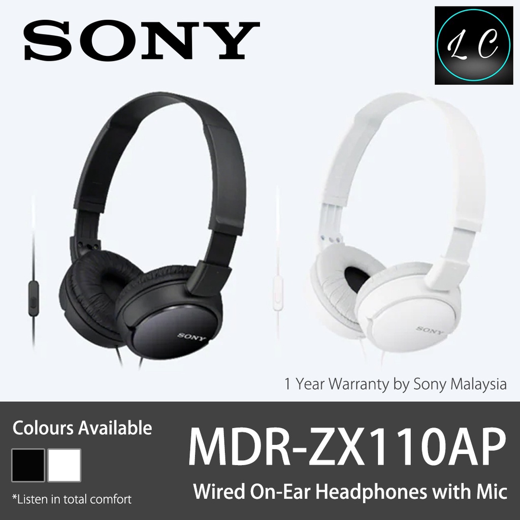 Sony Original MDRZX110AP OnEar Headphones Premium Sound with InLine