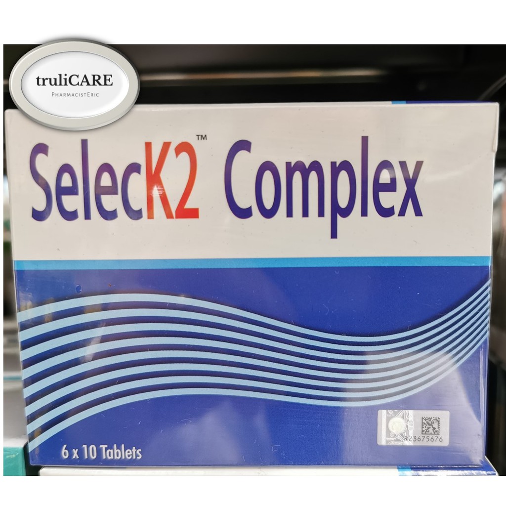 SELECK2 COMPLEX (CALCIUM + VITAMIN D3 + VITAMIN K2) (60'S) Shopee