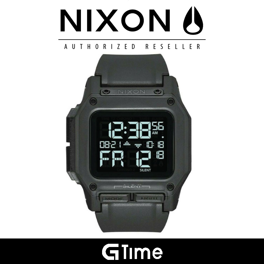 [Official Warranty] Nixon A1180001 Men's Regulus All Black Digital 46mm
