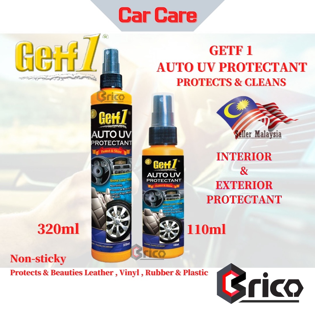 Getf1 Car Care Auto UV Protectant Spray Interior Exterior Protection