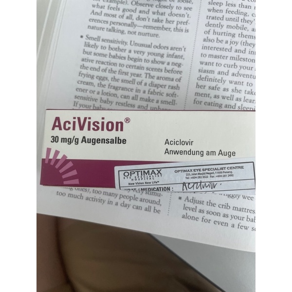 Acivision (acyclovir ointment) Shopee Malaysia
