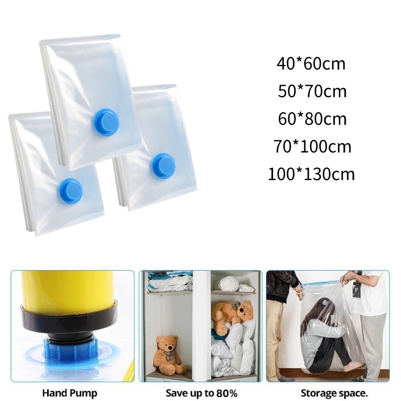 Vacuum Bag Clothes Organization Resealable Vacuum Storage Plastic Bag
