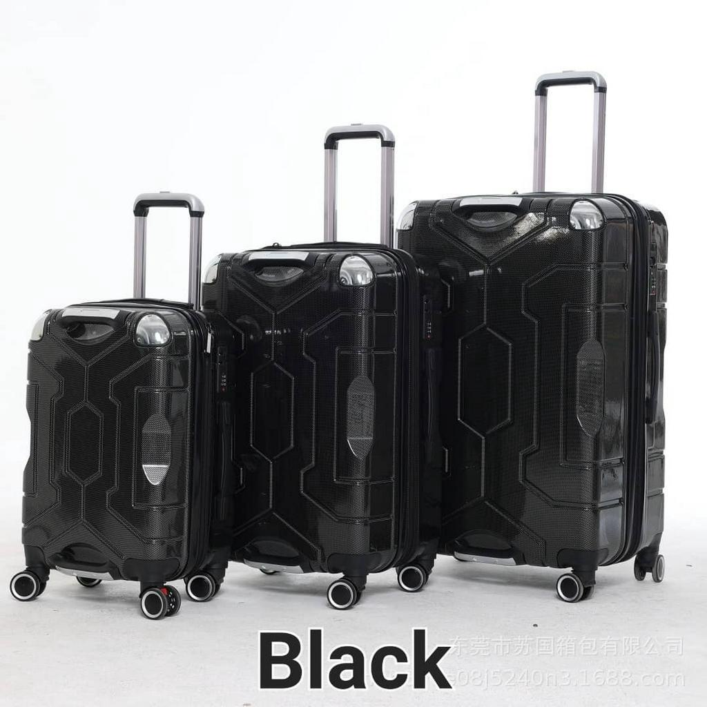 20''24'' 28'' 3 Piece Set Suitcase ABS Lightweight Trolley Expandable