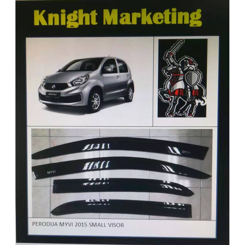 Air Press Window Door Visor SMALL VISOR For Perodua Myvi LAGI BEST