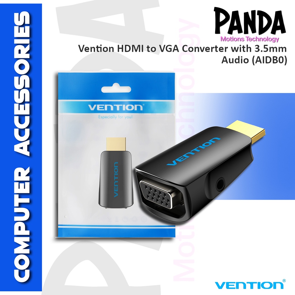 Vention HDMI to VGA Converter with 3.5mm Audio (AIDB0) Shopee Malaysia