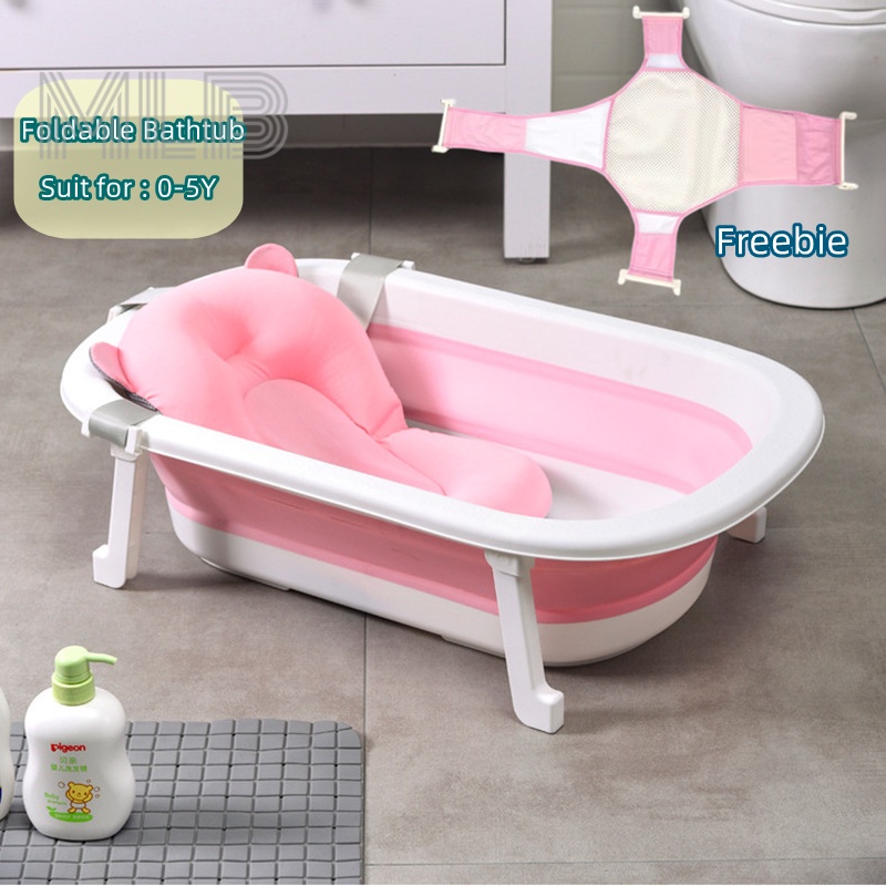 Newborn Baby Bath Tub Baby Foldable Bath Tub Silicone Bathtub With Bath