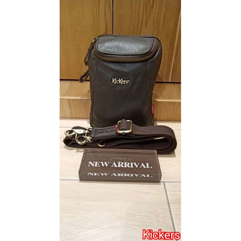 Kickers Leather 2 in 1 Bag (Sling/Pouch Bag) Shopee Malaysia