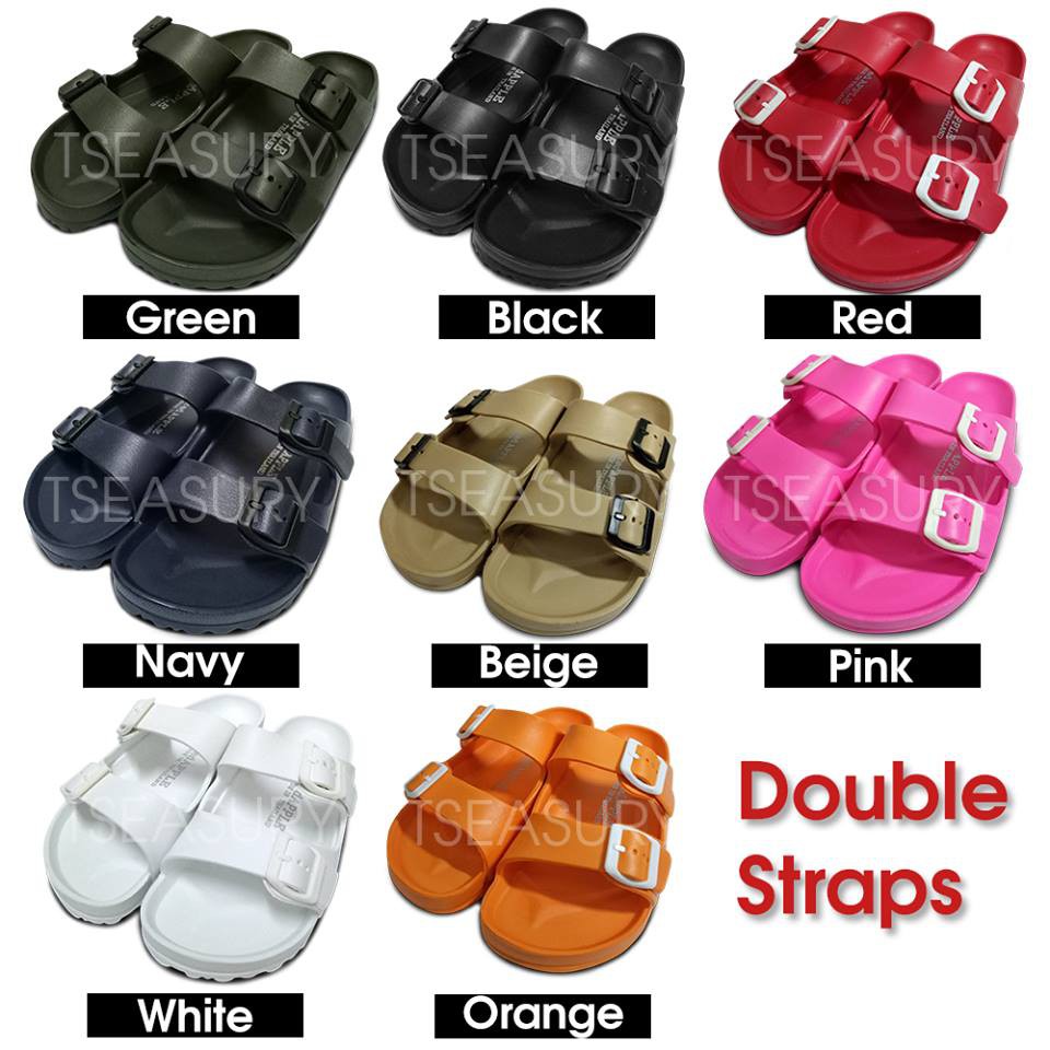 Unisex Thailand Red Apple Double Straps Sandal Shoes BG2562 Shopee