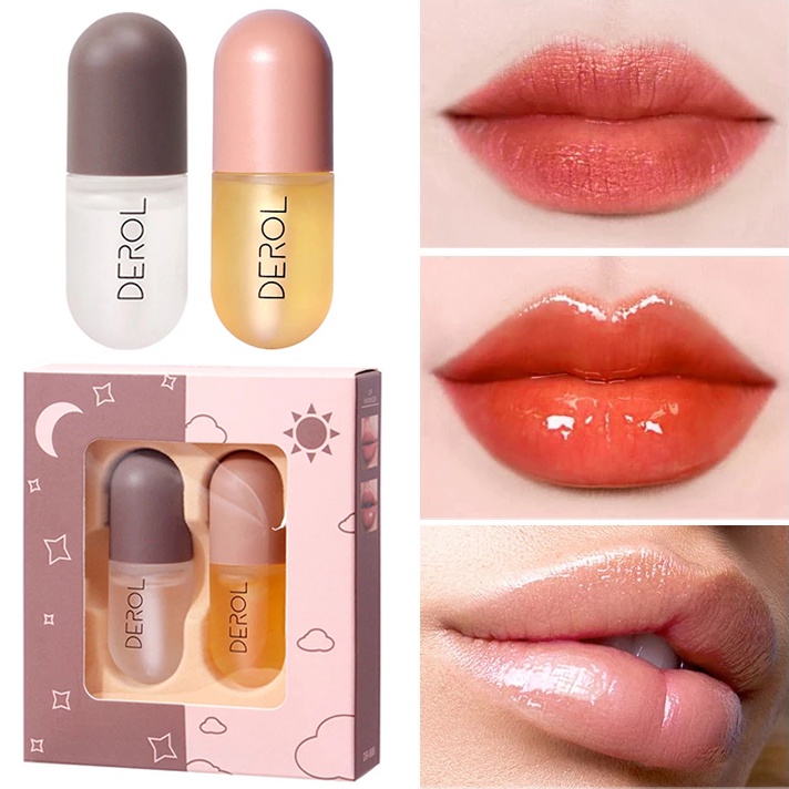 [Featured] DEROL 2Pcs / Set Natural Ginger Mint Extract Liquid Lip