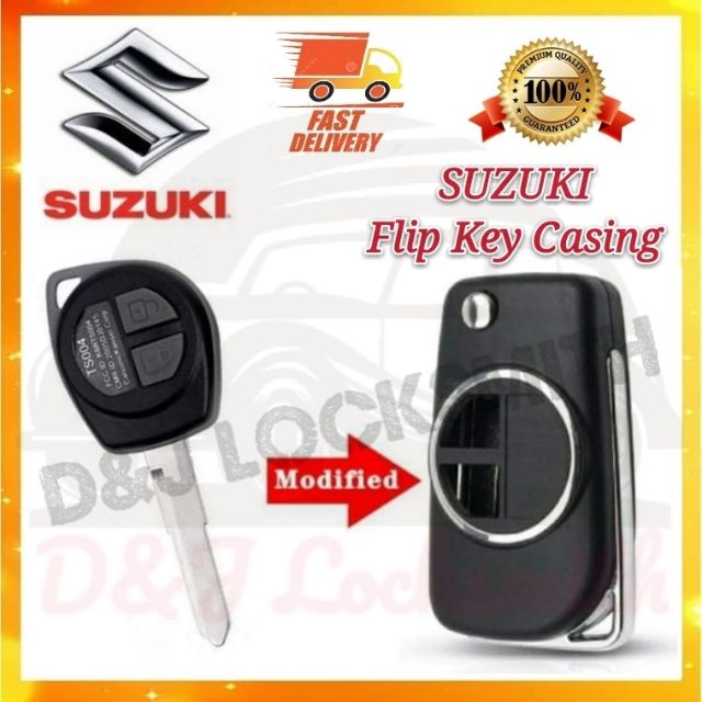 Suzuki Flip Key Replacement Remote Key Casing Case Shell Swift / Grand