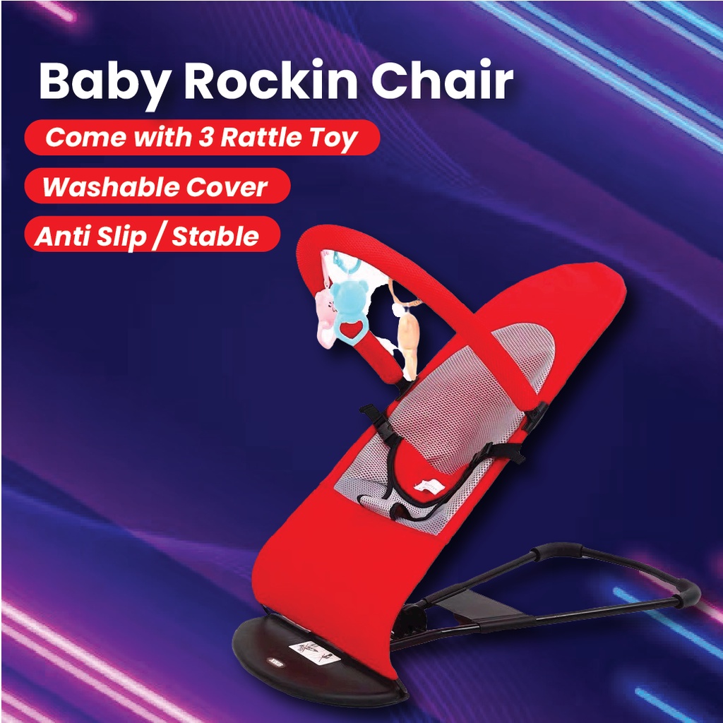 WonderNest Foldable Baby Bouncer Chair Baby Balance Chair Rocker 宝宝摇篮椅