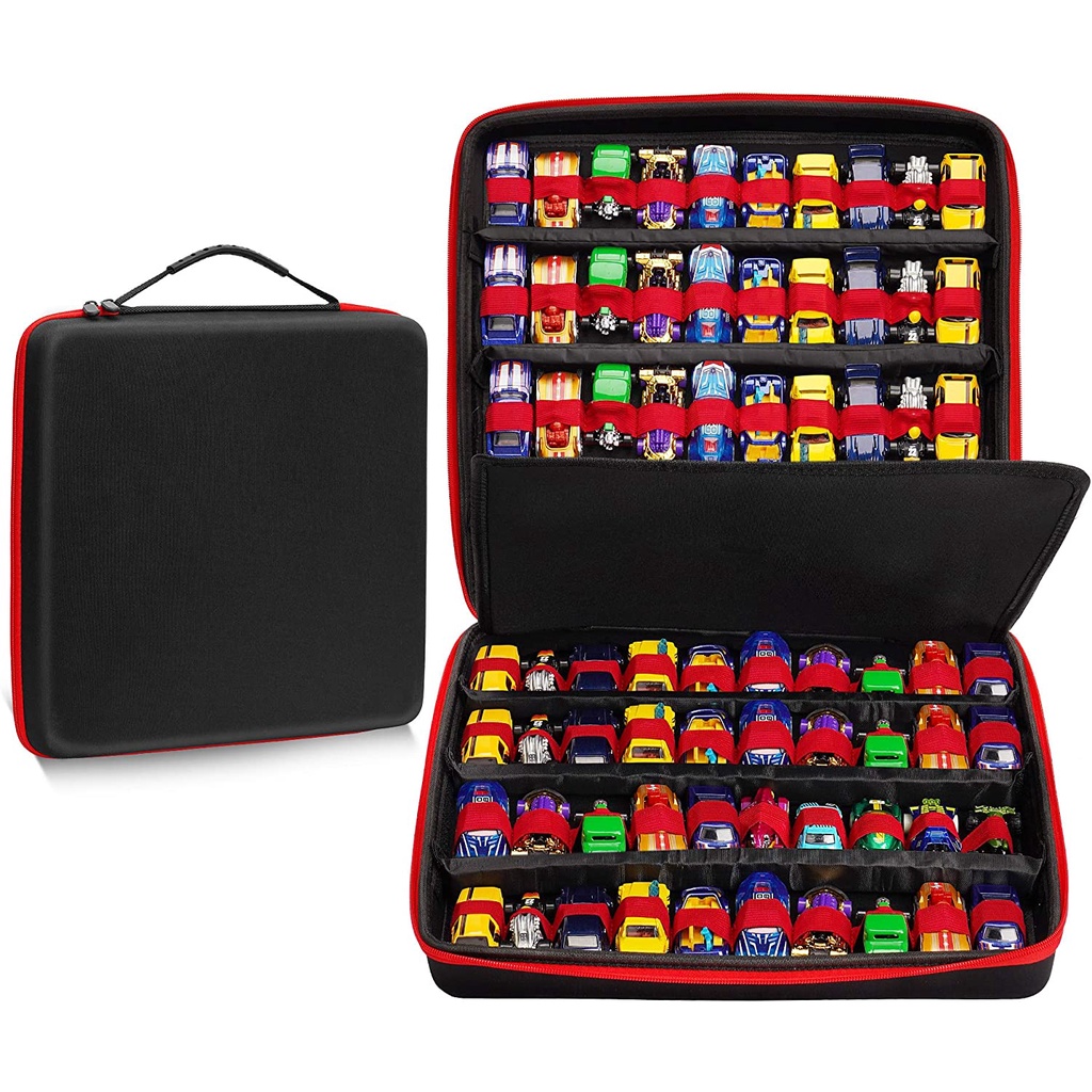 Toy Organizer Carrying Case Compatible with Hot Wheels Cars,Matchbox