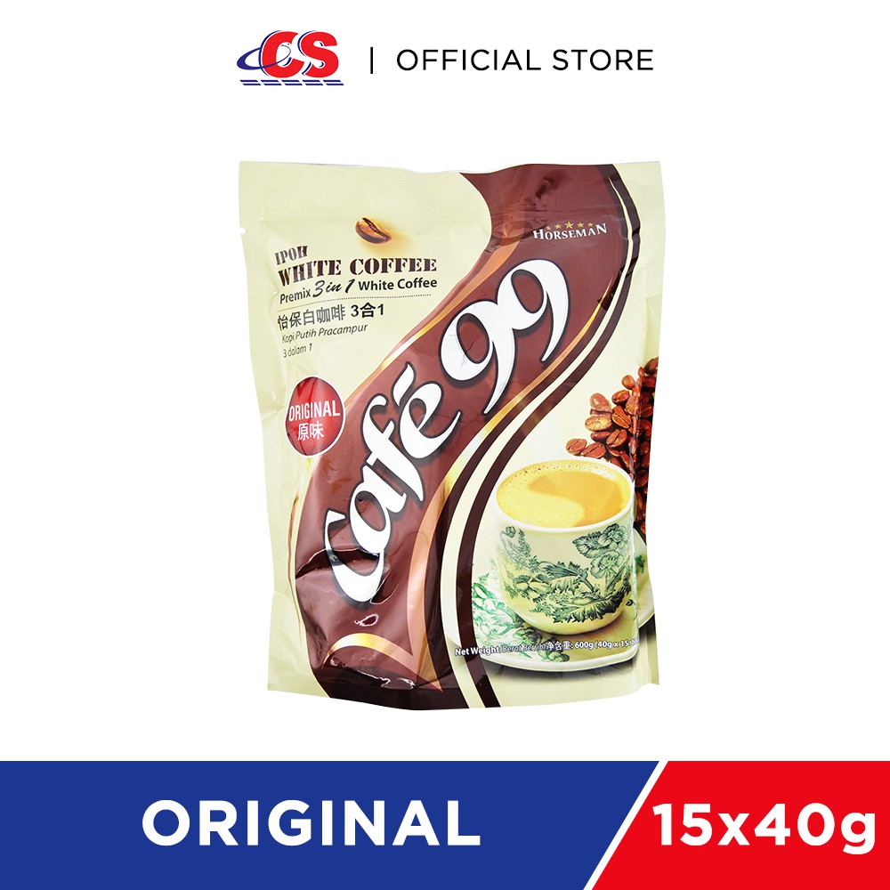 CAFE 99 Ipoh White Coffee Original (15s x 40g) Shopee Malaysia