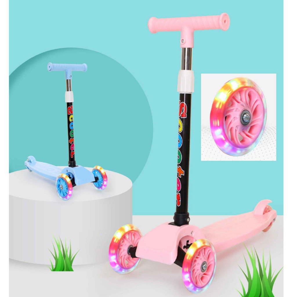 Kid Scooter LED Light Wheels / Scooter / Skuter Budak / Scooter Budak