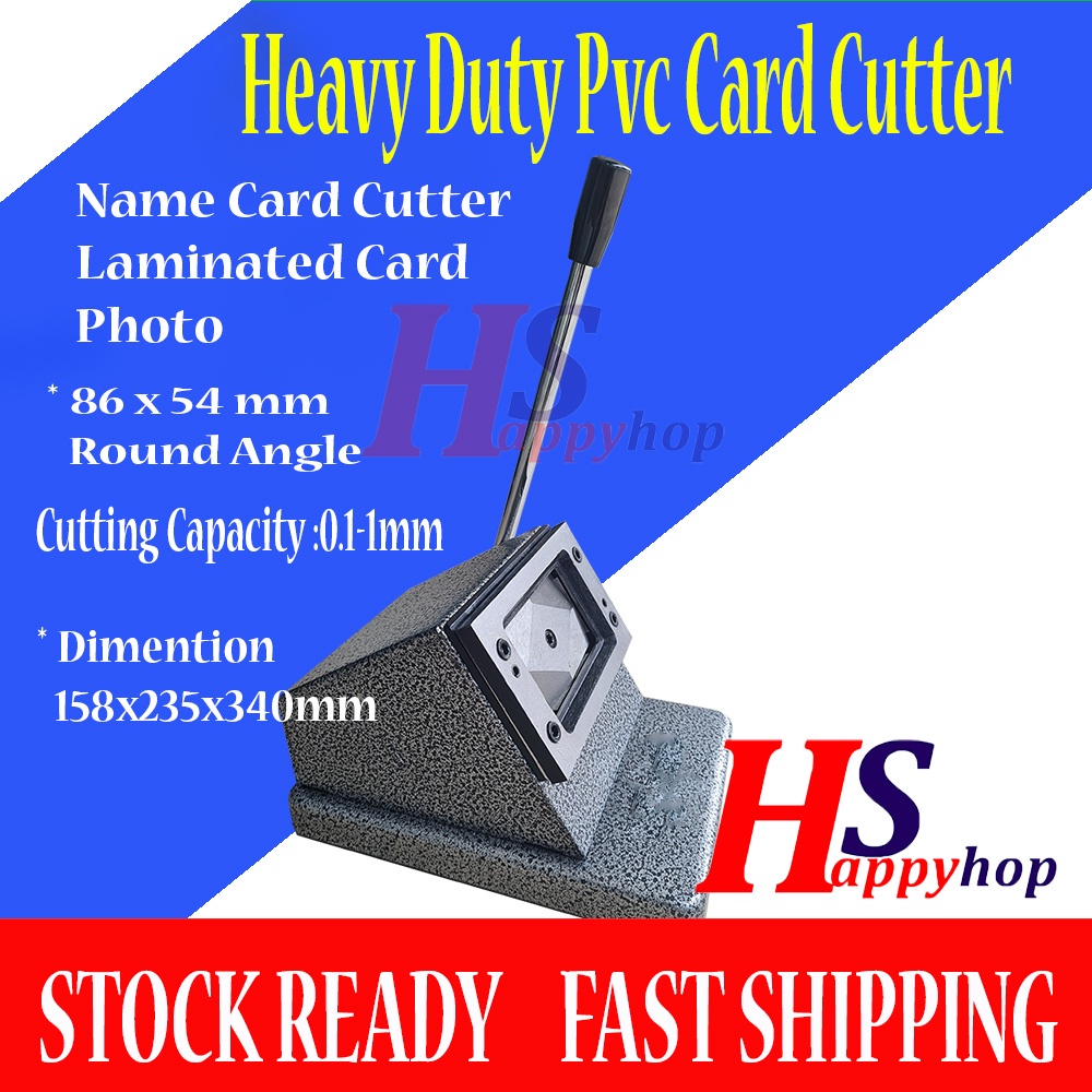 PVC ID CARD Cutter Heavy Duty Round Corner 86x54mm Ready Stock
