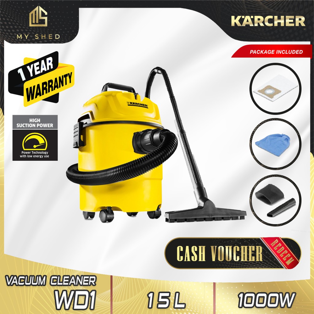 KARCHER 1000W Wet & Dry Vacuum Cleaner WD1 Shopee Malaysia