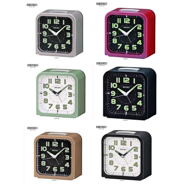 (100)ORIGINAL SEIKO Quiet Sweep Light Snooze Alarm Clock QHK025 Shopee Malaysia