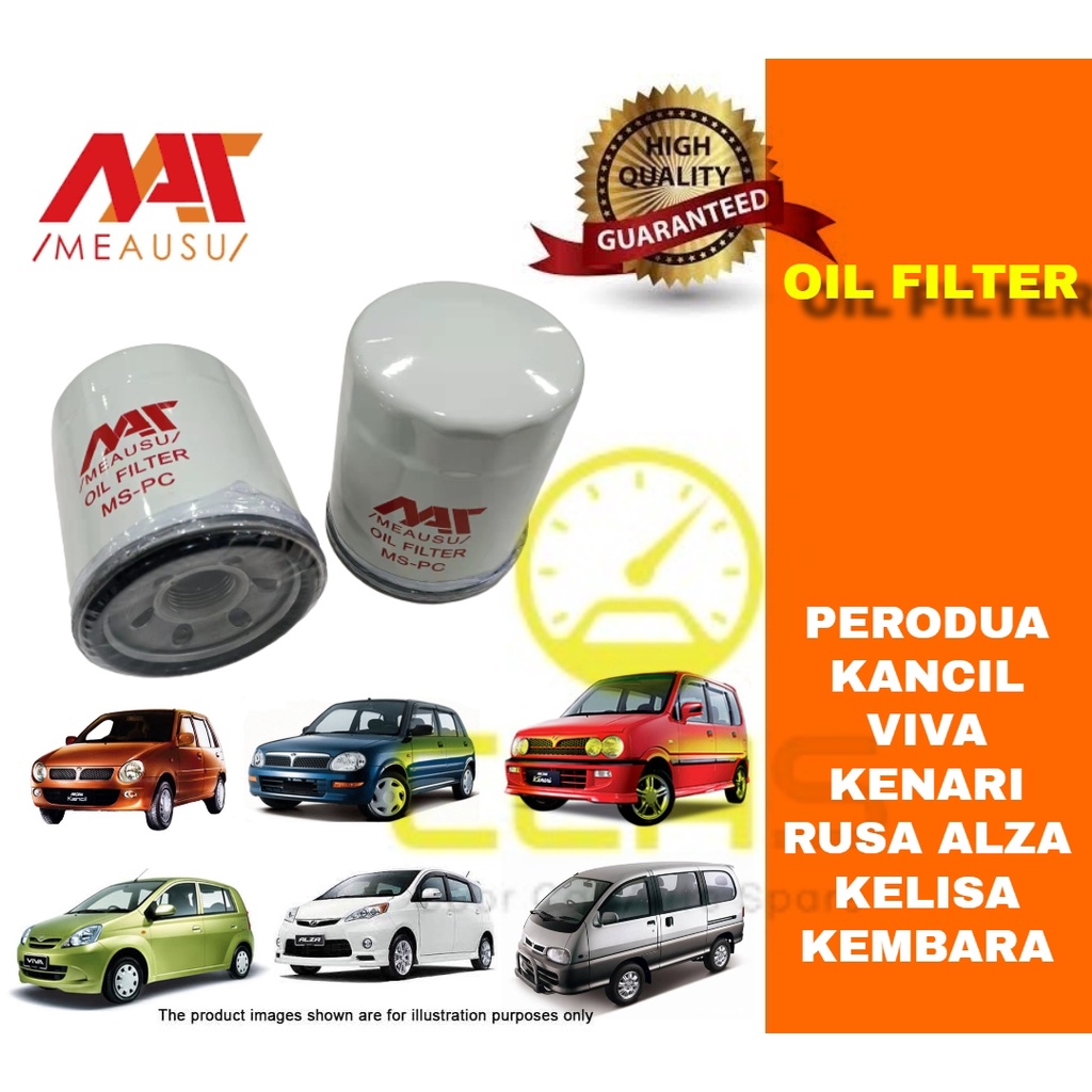 Oil Filter Perodua Myvi Alza Viva Kenari Kelisa Kancil Rusa Oil