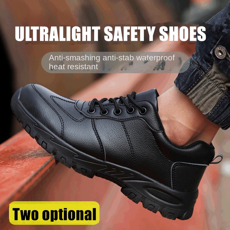 Waterproof Safety Boots AntiSlip WearResistant SteelToed Shoes Breathable Lightweight Work