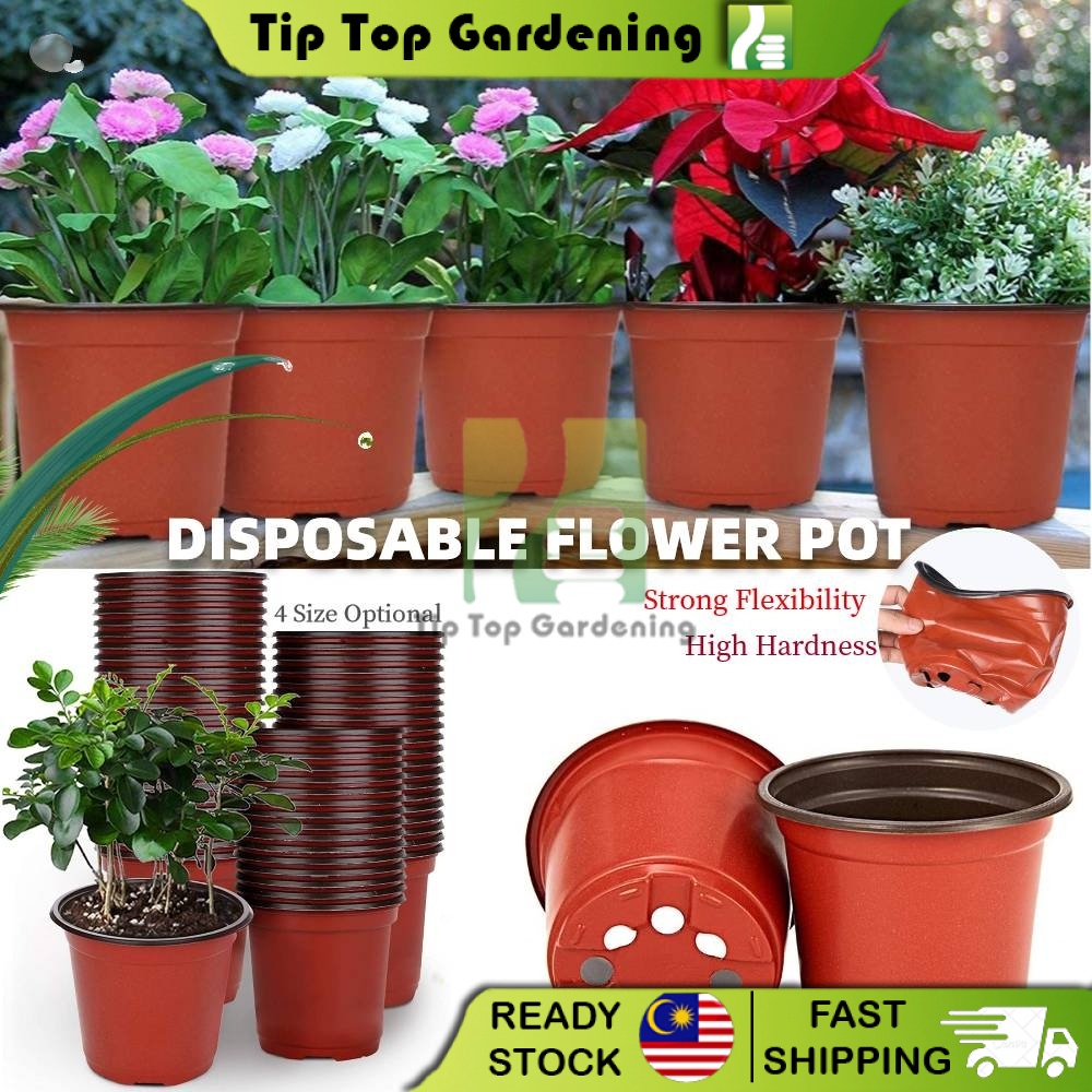 Disposable Ultra Thin Flower Pot Plant Nursery Pots Plastic Pots for