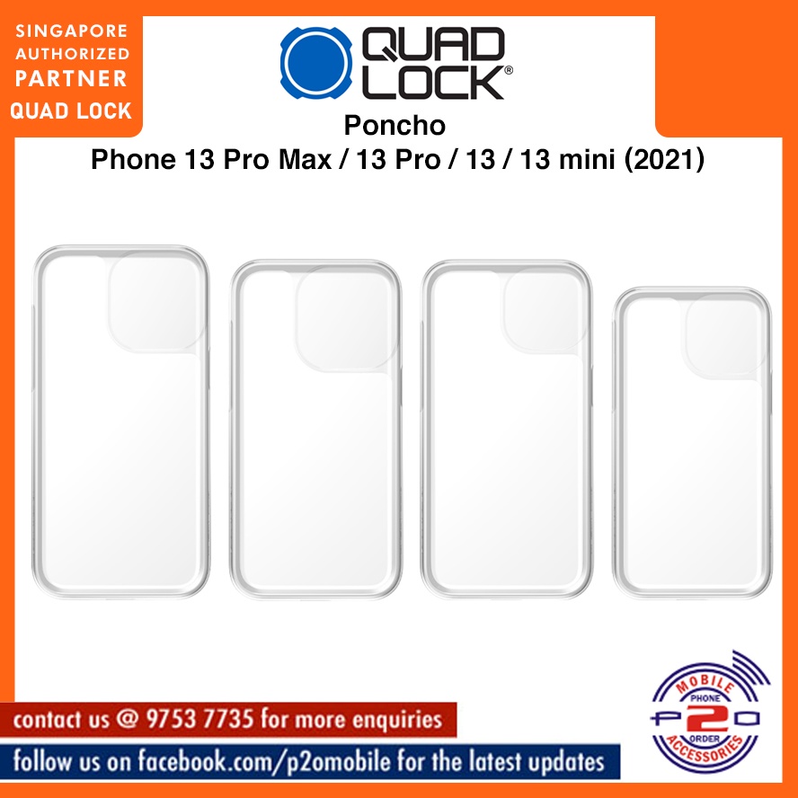 Quad Lock Poncho compatible for iPhone 13 Pro Max / 13 Pro / 13 / 13