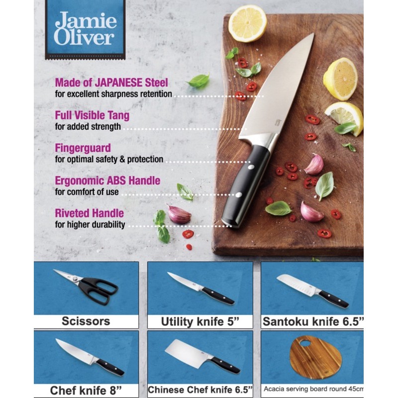 Jamie Oliver Professional Knife Collection Shopee Malaysia