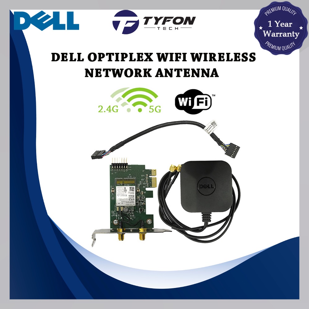 Dell Optiplex WiFi Wireless Network Antenna Cable Kit Low Profile
