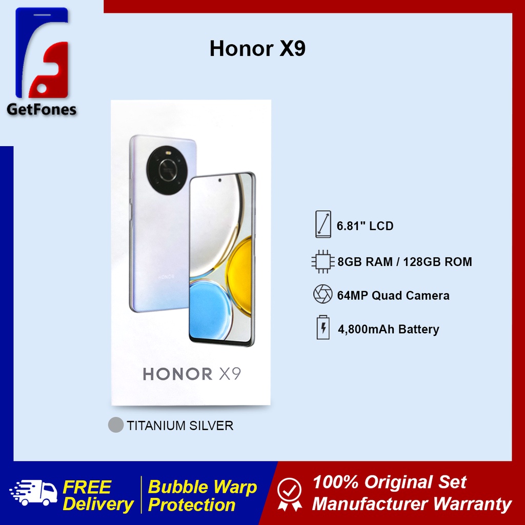 HONOR X9 [ 8GB RAM + 128GB ROM ] 1 Year Warranty by Honor Malaysia