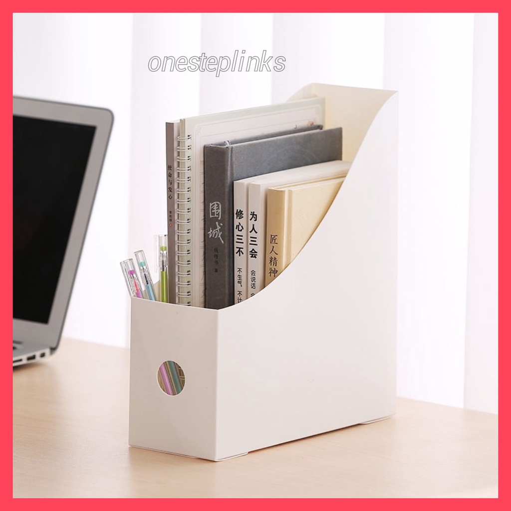 Foldable File Storage Box Home Office Books Book Stand Paper Holders