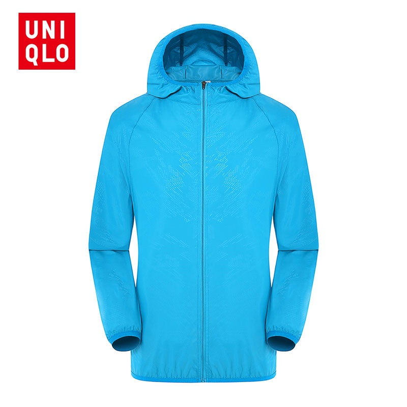 Uniqlo Waterproof Jacket Men Skin Clothing Thin Hooded Sun Protection
