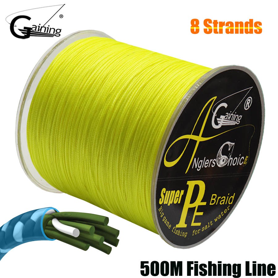 8 Strands Braided Fishing Line 500m Super Strong Japan Multifilament PE