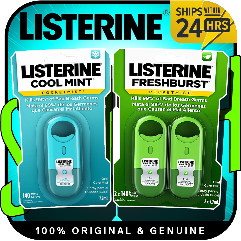 Listerine Pocketmist Cool Mint / Freshburst Oral Care Mist to Get Rid