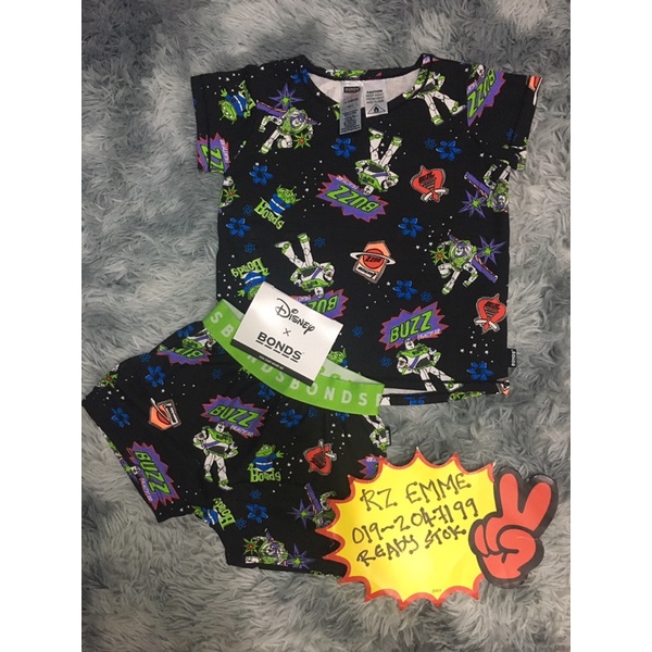 Bonds X Toy Story Short Sleeve Sleep Set (Ready Stock) size 2 Shopee Malaysia