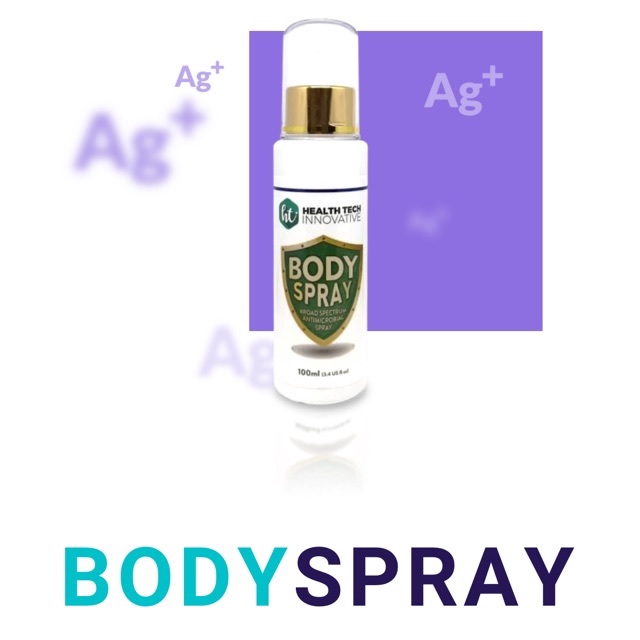 Health Tech Silver ION AntiMicrobial Spray Body Spray 50ml/100ml
