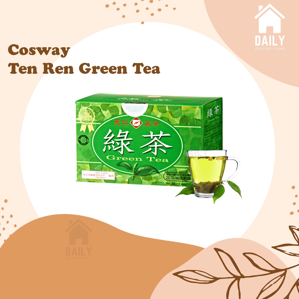 Cosway Ten Ren Green Tea 1.8g 20 sachets Halal Shopee Malaysia