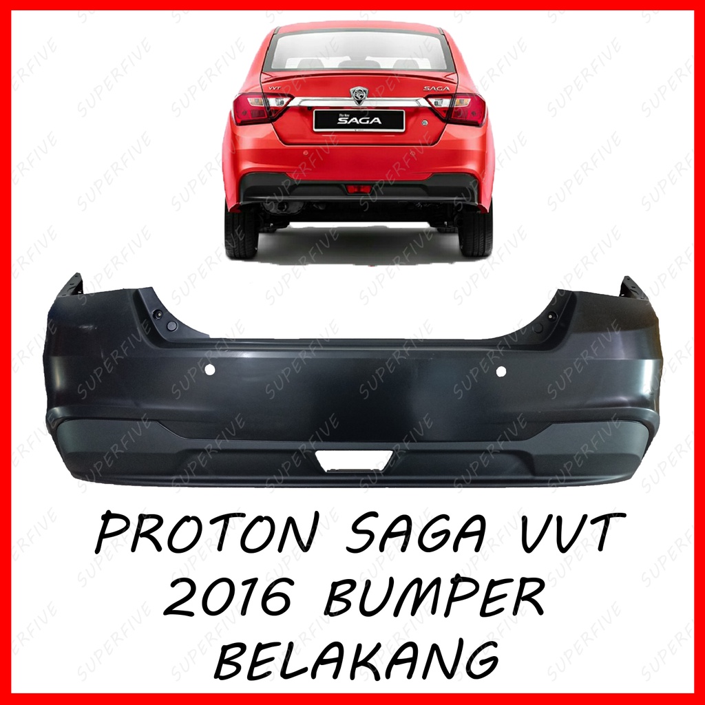 PROTON SAGA NEW VVT VVT 2016 REAR BUMPER / BUMPER BELAKANG Shopee