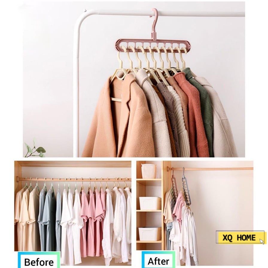 Multifunction Clothes Hanger Folding Magic Wardrobe Drying Clothe Home