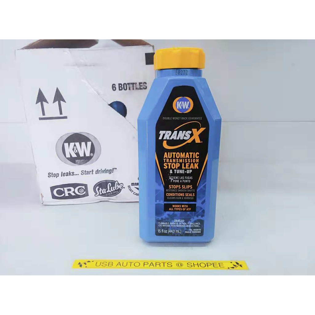 (6 per Box) K&W Trans X Automatic Transmission Auto ATF Stop Leak
