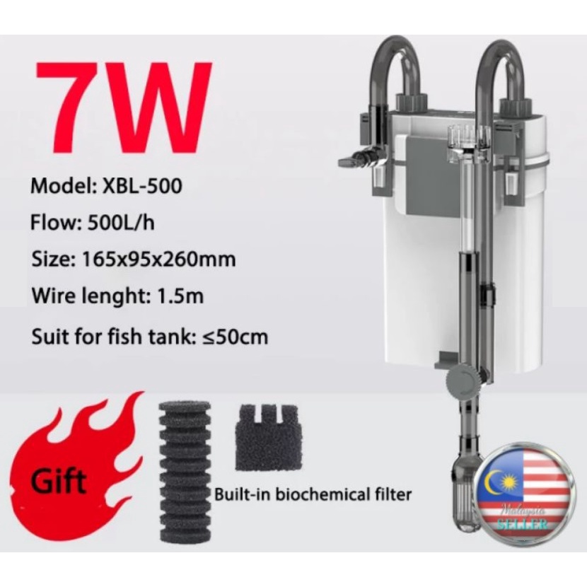 Aquarium SunSun XiaoLi Hang On HOB Filter With Skimmer Waterfall