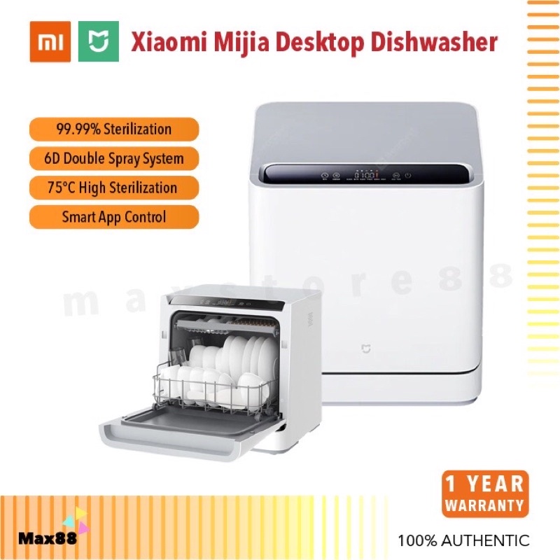 Xiaomi Mijia Desktop Dishwasher 6 Modes Fully Automatic Intelligent 99.