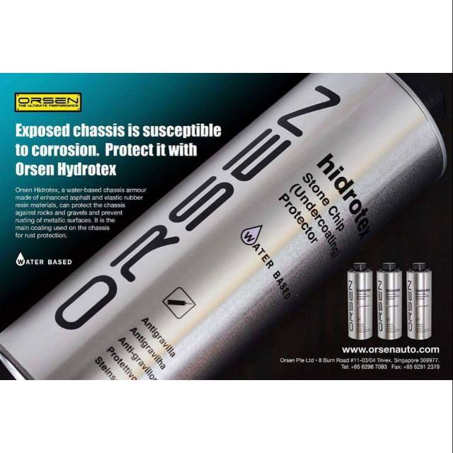 Orsen coating stone chipUndercarriage/Orsen Hidrotex (Installation at