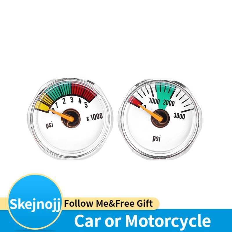 Skej 3000/5000PSI Mini Paintball Air CO2 Tank Pressure Gauge 1/8NPT