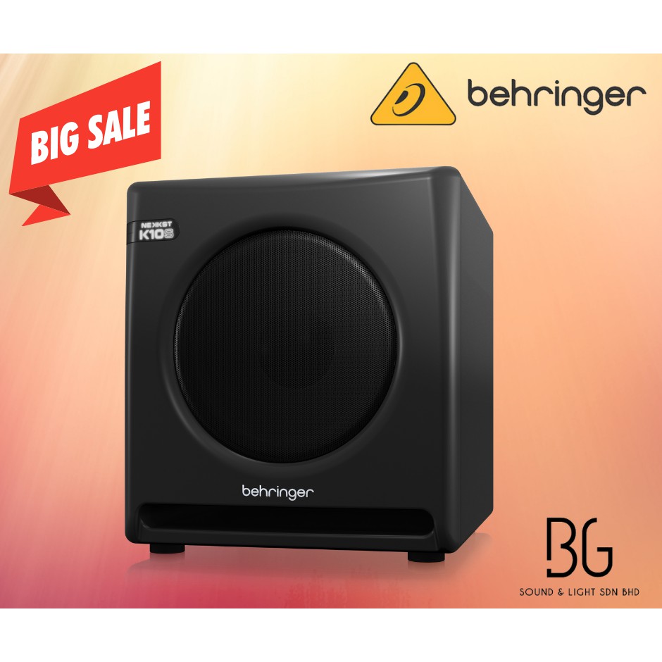 BEHRINGER K10S Audiophile 10" Studio Subwoofer with High Excursion